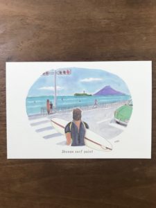 【湘南ポストカード】江ノ島と富士山バージョン　Shonan Spirit