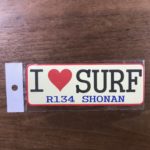 【湘南ステッカー】I ? SURF   R134 SHONSN（レッド）