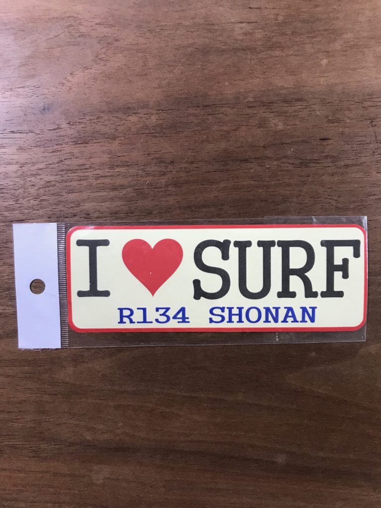 【湘南ステッカー】I ? SURF   R134 SHONSN（レッド）